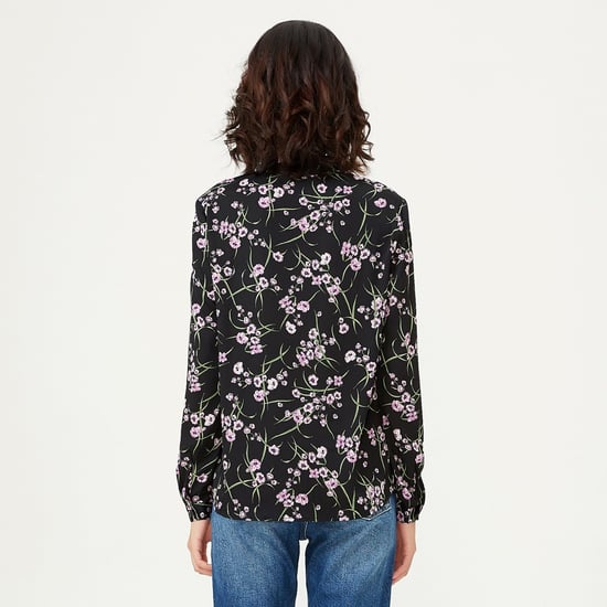 Recht gesneden shirt met bloemenprint - Image 3