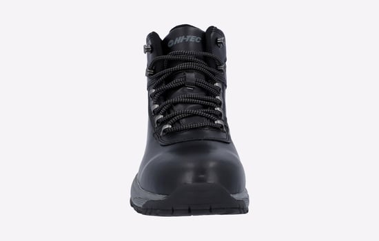 Hi-Tec Eurotrek Lite Waterproof Faux Leren Heren Zwarte Wandelschoenen - Image 4