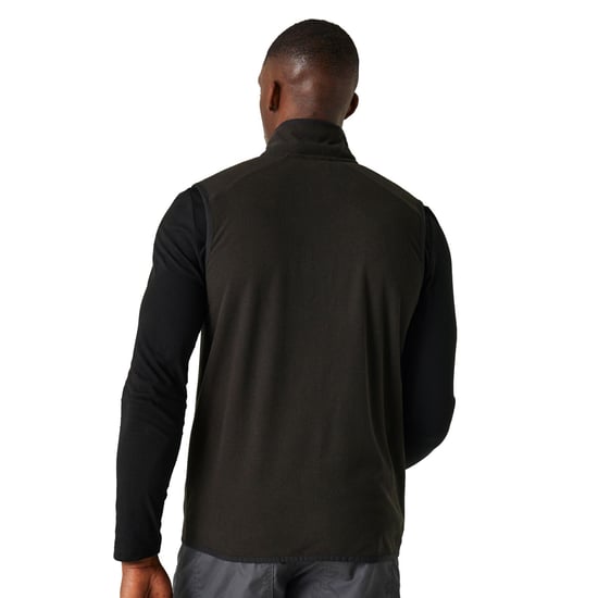 Regatta Mens Navigate Fleece Gilet (Black/Lime Green)