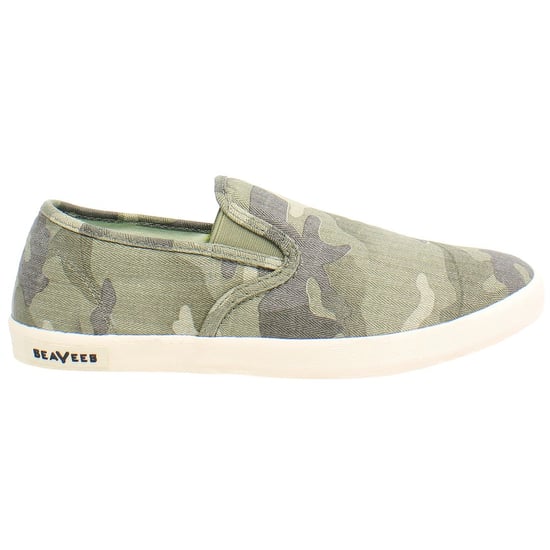 Seavees Baja Saltwash Dames Groene Plimsolls - Image 1