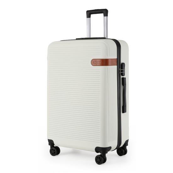 Hardshell Cream Cabin Suitcase Robust ABS Lightweight Luggage Holiday Bag