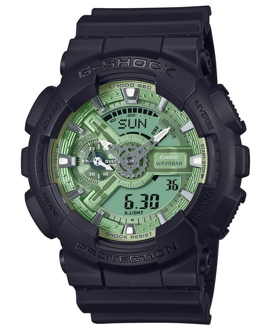 Casio G-shock Heren Zwarte Horloge GA-110CD-1A3ER - Image 1