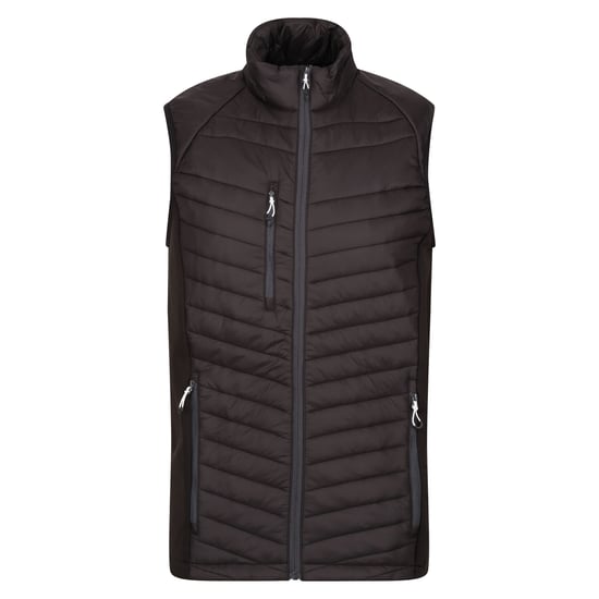 Regatta Heren Navigate Gewatteerd Hybride Gilet (Zwart/Seal Grijs) - Image 1