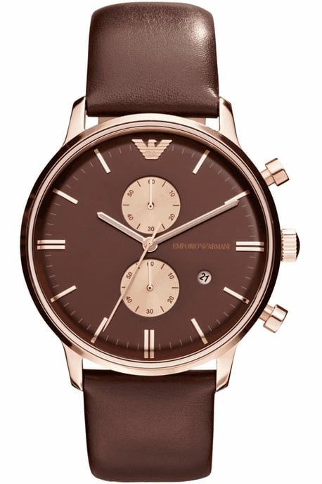 Emporio Armani Herenhorloge Kwarts Goud - Image 1