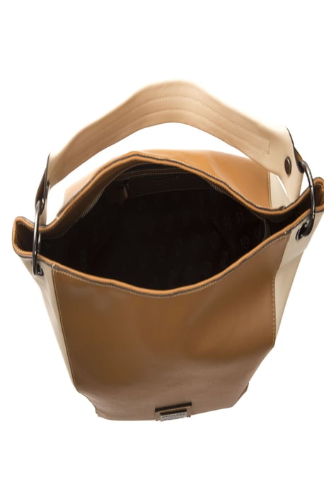Pompei Donatella Women's Brown Leather Shoulder Bag