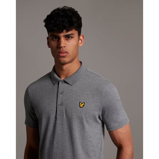 Lyle & Scott Sportpolo shirt met korte mouwen in Grijs - Image 4