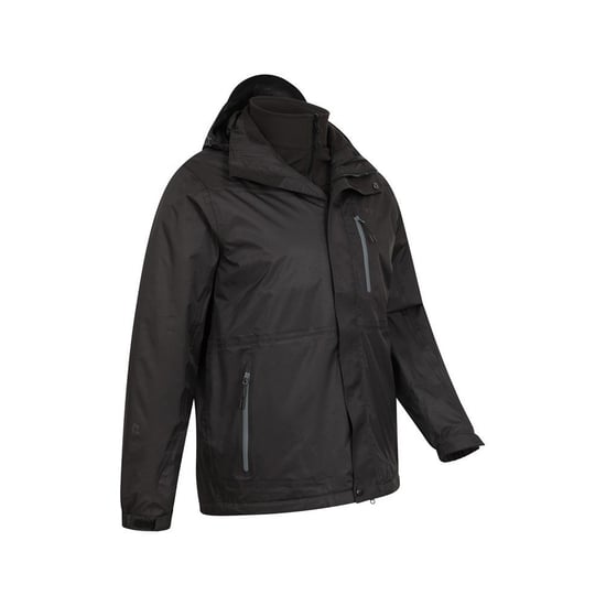 Mountain Warehouse Heren Bracken Extreme 3 in 1 Waterdichte Jas (Zwart) - Image 4