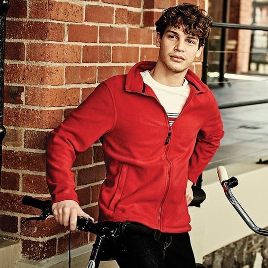 Regatta Mens Plain Micro Fleece Full Zip Jacket (Layer Lite) (Classic Red)