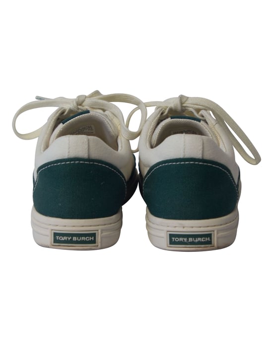 Tory Burch Classic Court Sneakers in Meerkleurig Canvas - Image 4