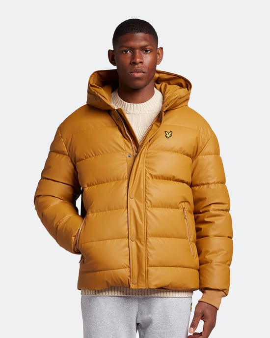 Lyle & Scott jubileum gouden rubberen pufferjack - Image 1