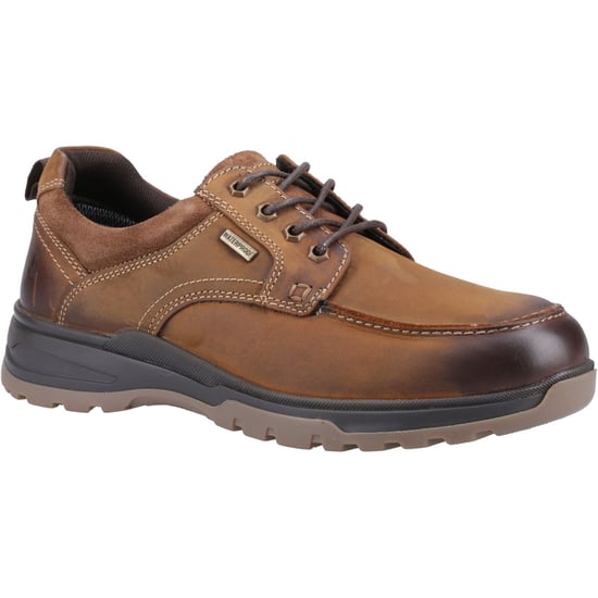 Hush Puppies Percy Leder Herenschoenen Tan Lace-Up - Image 1