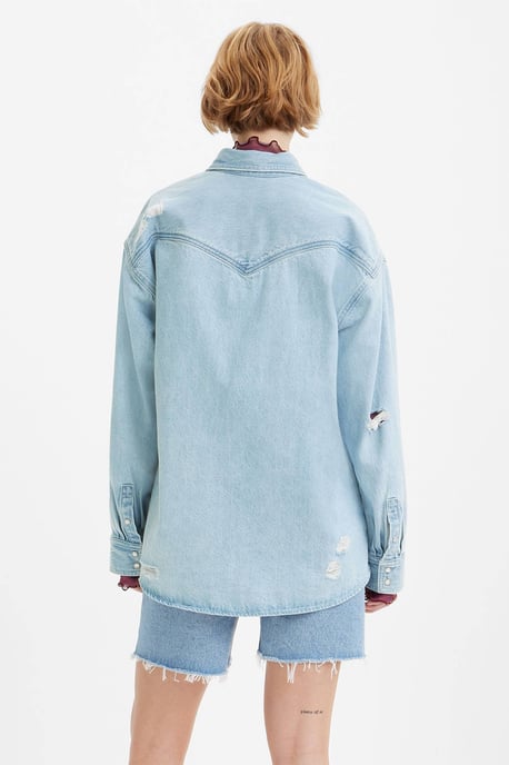 Levi's denim blouse light blue denim