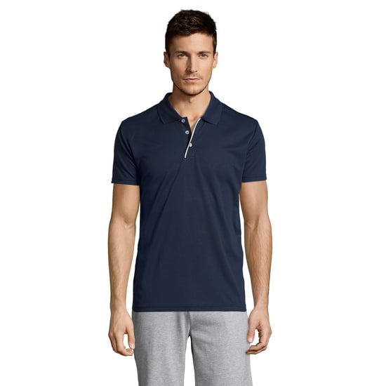 SOLS Heren Performer Sport Poloshirt (Franse marine) - Image 1