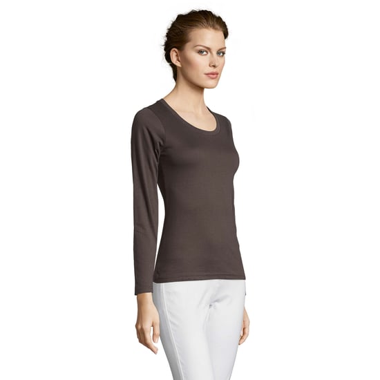 SOLS Dames/dames Majestic T-Shirt met lange mouwen (Donkergrijs) - Image 6