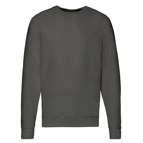 Fruit of the Loom Unisex Lichtgewicht Raglan Sweatshirt voor volwassenen (Licht Grafiet) - Image 1
