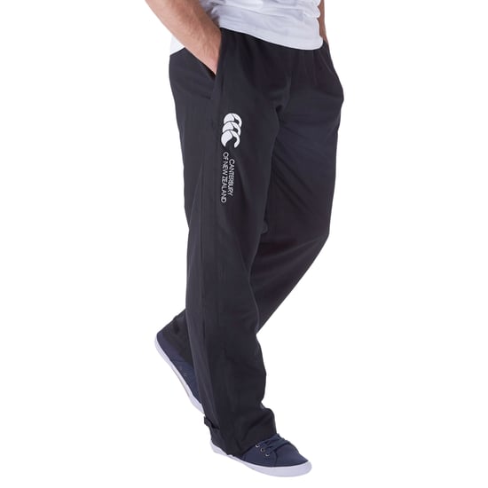 Canterbury Mens Open Hem Tracksuit Bottoms (Black)