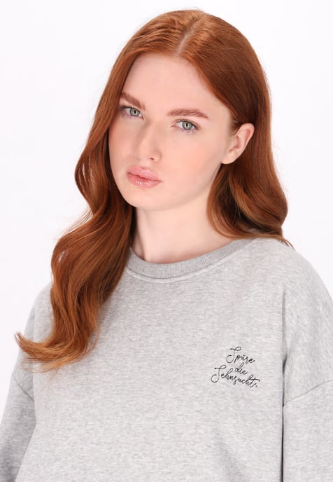 Dreimaster Sweatshirt Dames grijs melange - Image 5