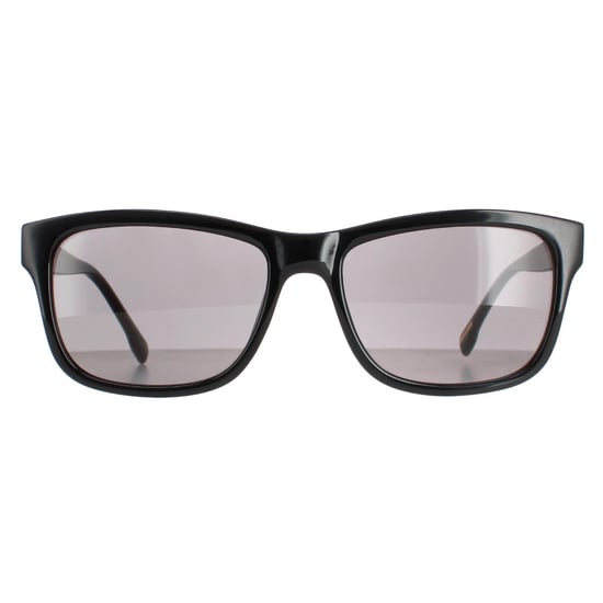 Ted Baker Rectangle Mens Polished Black Patterned Grey TB1455 Dane Sunglasses
