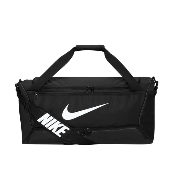 Nike Brasilia Swoosh Training 60L Duffeltas (Zwart/Wit) - Image 1