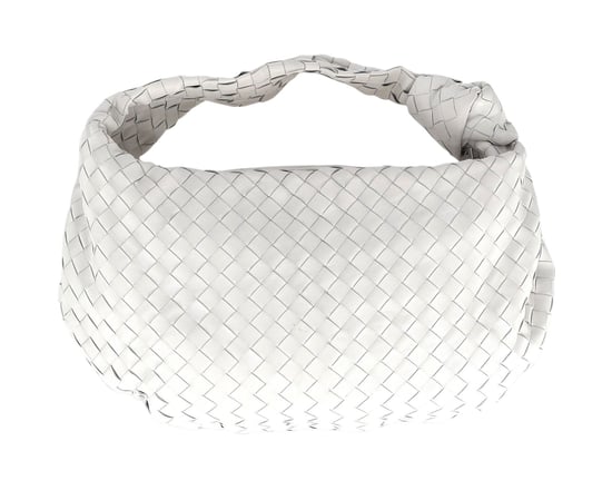 Bottega Veneta Large Jodie in White Lambskin Leather - Image 1