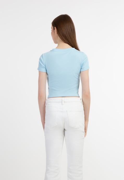 Mymo T-shirt Dames lichtblauw - Image 4