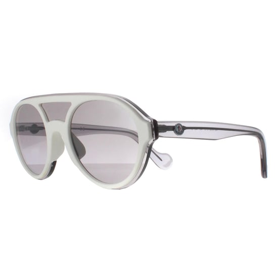 Moncler Round Unisex White Transparent Grey Grey ML0052