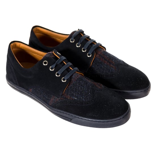 Plaid sneakers with lace closure HMS20206 man