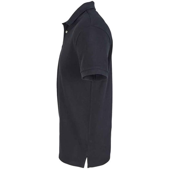 SOLS Unisex Adult Pacific Piqué Tweelingnaaldssteek Poloshirt (Zwart) - Image 3