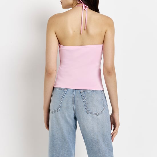 River Island Womens Bow Detail Top - Pink