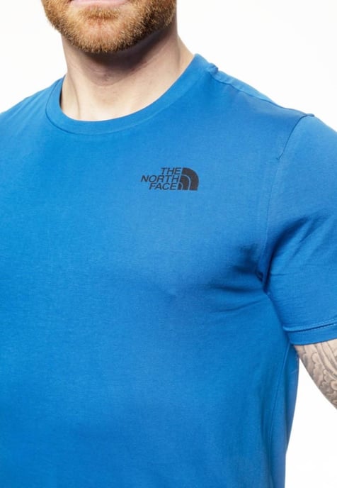 The North Face Heren SS Simple Dome T Shirt Bomber Blue - Image 3