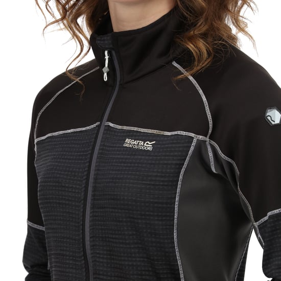 Regatta Dames/Dames Yare V Fleece (Zwart/Seal Grijs) - Image 5
