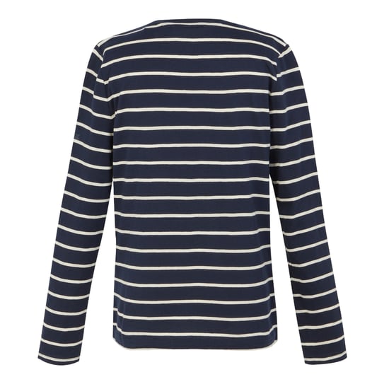 Regatta Womens/Ladies Federica II Stripe Long-Sleeved T-Shirt (Navy/Light Vanilla)