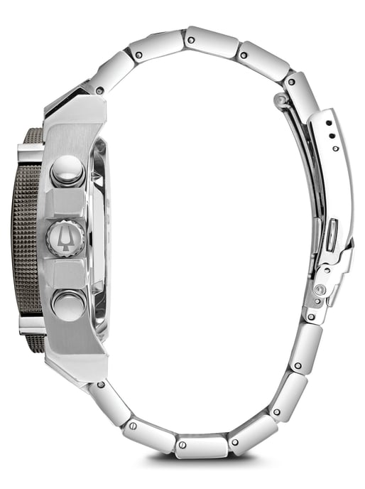 Bulova Precisionist / Champlain Heren Silver Watch 98B316 - Image 2