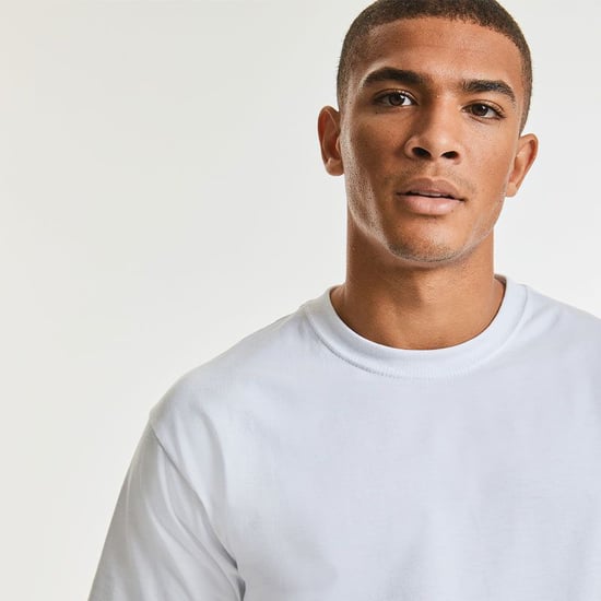 Russell Europa Heren Klassiek Zwaargewicht Ringspun Korte Mouwen T-Shirt (Wit) - Image 3