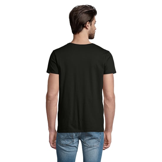 SOLS Heren Pioneer Biologisch Katoenen T-Shirt (Diep zwart) - Image 2