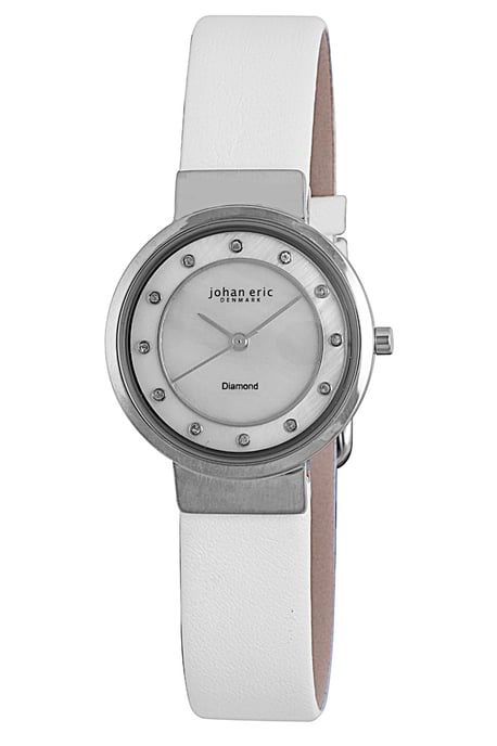 Johan eric: arhus diamond women's mother of pearl watch..