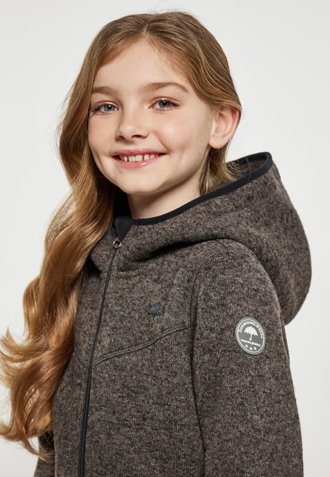 Schmuddelwedda Gebreide fleeceblouse meisjes (kinderen) grijs melange - Image 5