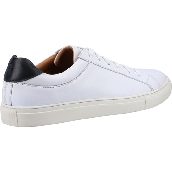 Hush Puppies Colton Leer Heren Wit Trainers - Image 2