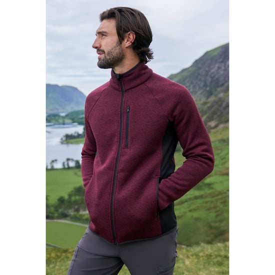 Mountain Warehouse Heren Treston Full Zip Fleecejack (Bourgondië) - Image 1