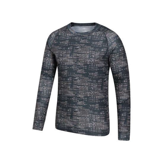 Mountain Warehouse Heren Talus Bedrukte Thermo Top met Lange Mouwen (Zwart) - Image 2