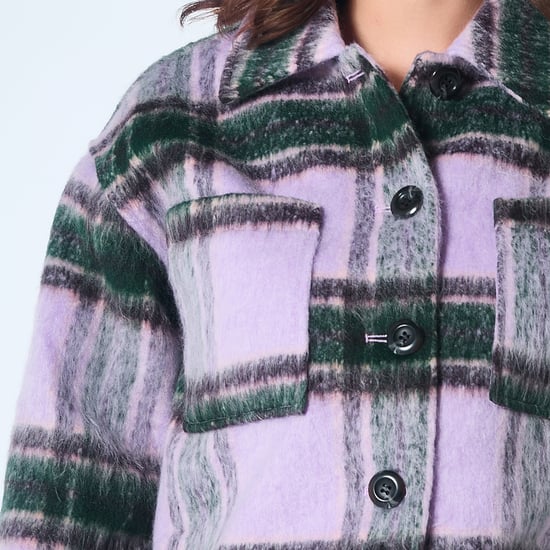 Oversized tartan jasje - Image 4