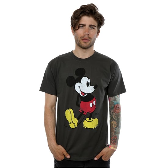 Disney Heren Mickey Mouse Classic Kick T-Shirt (Licht Grafiet) - Image 3