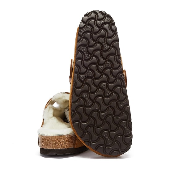Birkenstock Boston nerts pantoffels in omgekeerd lam - Image 4