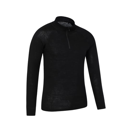 Mountain Warehouse Heren Merino II Base Layer Top (Zwart) - Image 2