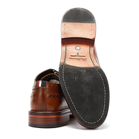 Ben Sherman Archie Brogue Leer Heren Tan Veterschoenen - Image 4