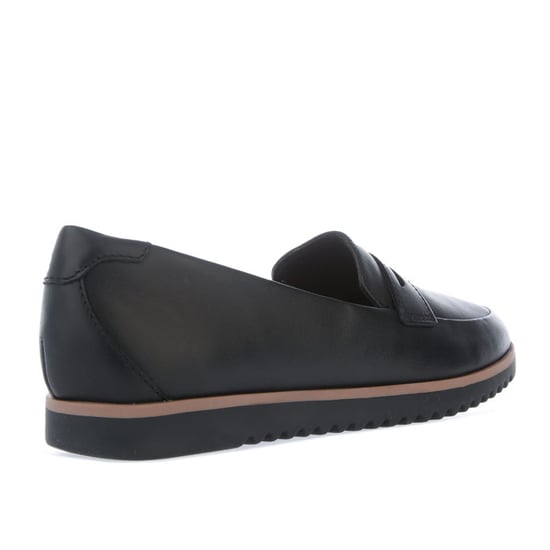 Women's Clarks Serena Terri Leather Shoes in Black
