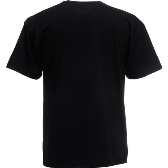 Fruit Of The Loom Heren Valuegewicht V-hals, T-shirt met korte mouwen. (Zwart) - Image 2