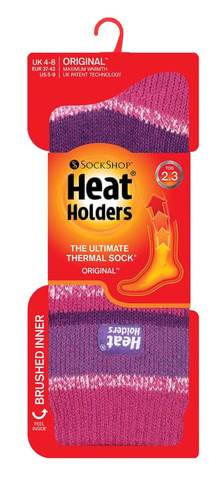 Heat Holders - Dames 2.3 tog thermo wintersokken - Fantasia Roze - Image 2