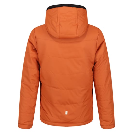 Regatta Childrens/Kids Kyrell Camo Reversible Jacket (Burnt Copper/Black)