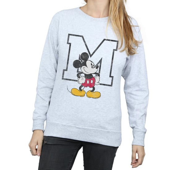 Disney Dames/Dames Klassiek M Mickey Mouse Sweatshirt (Heide Grijs) - Image 3